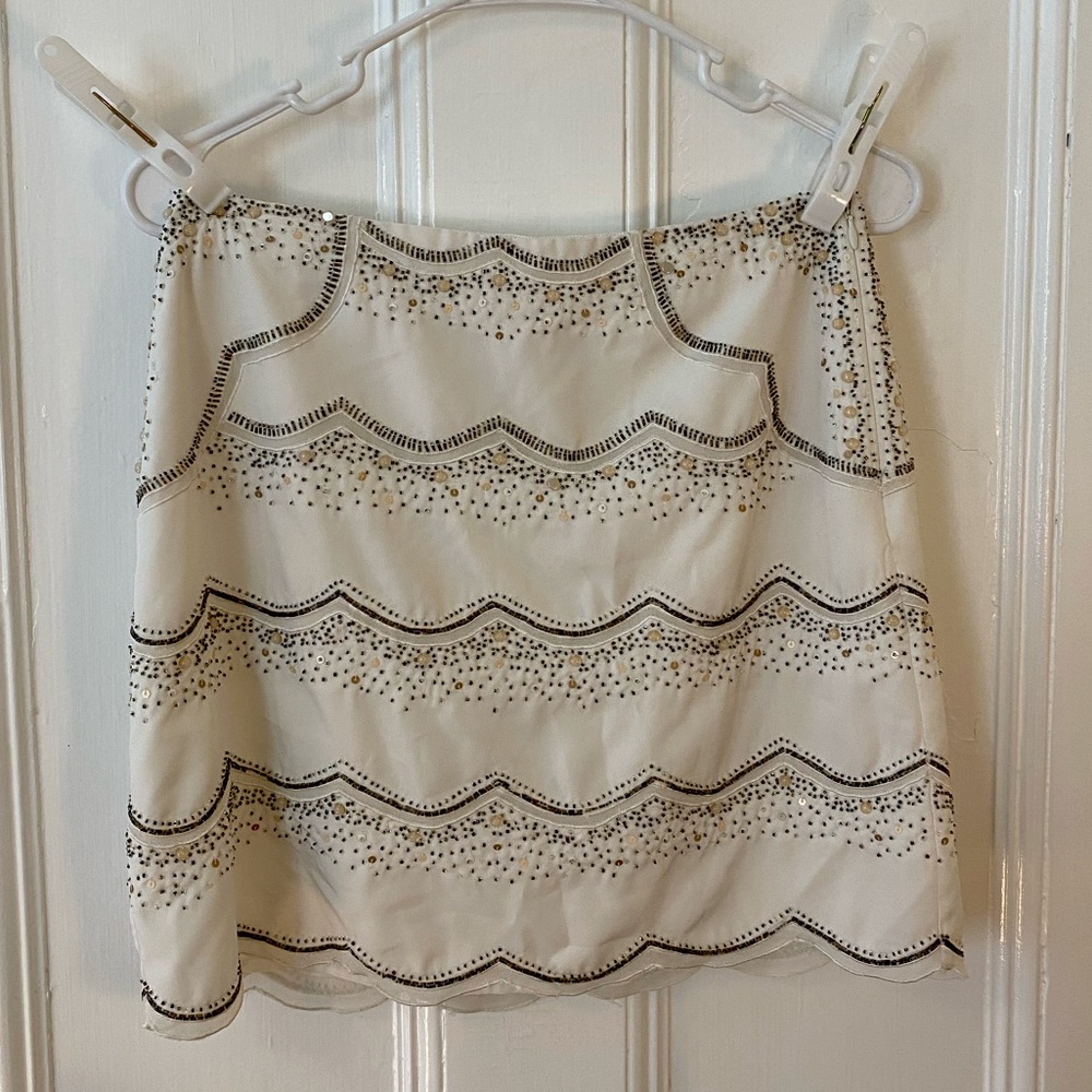Club Monaco White Skirt
